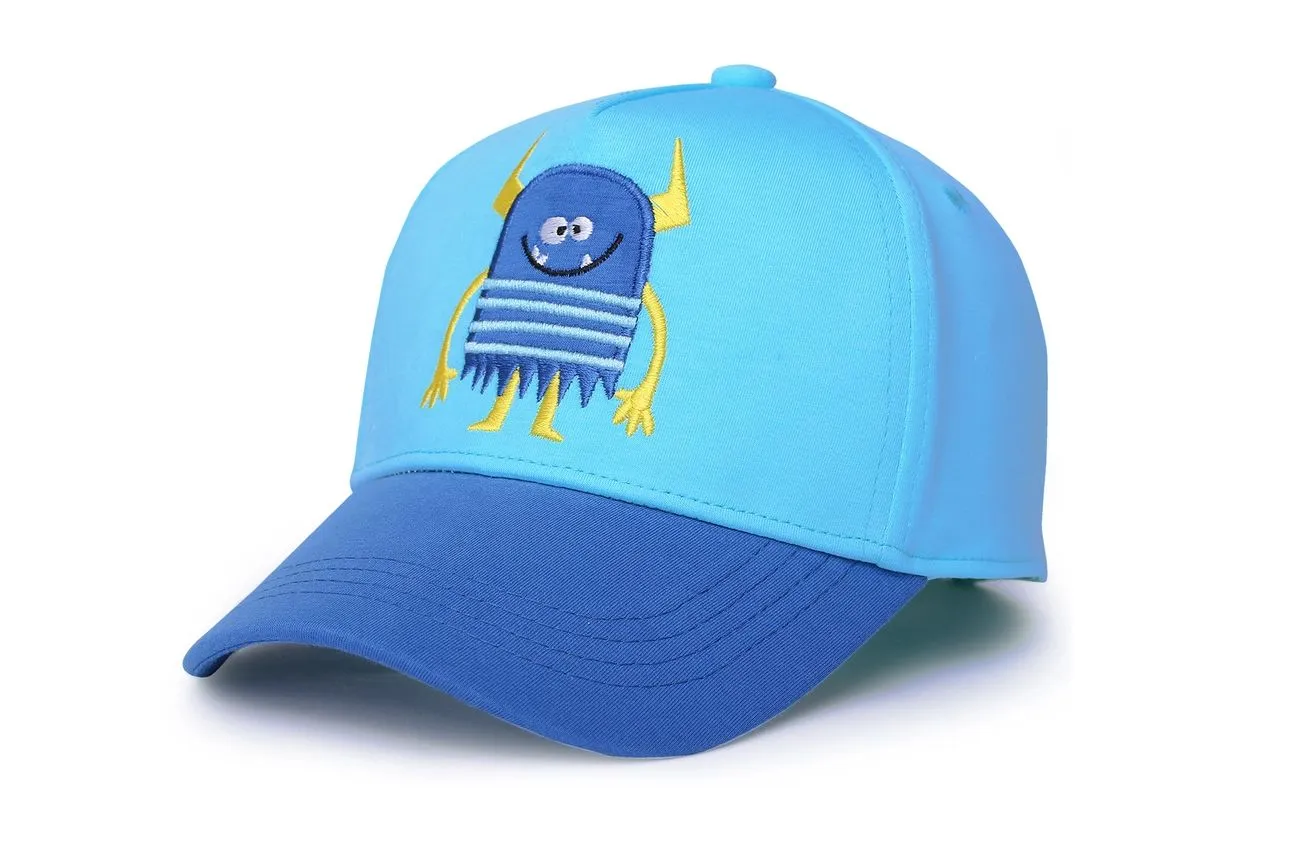 Kids UPF50  Ball Cap - Monster Blue