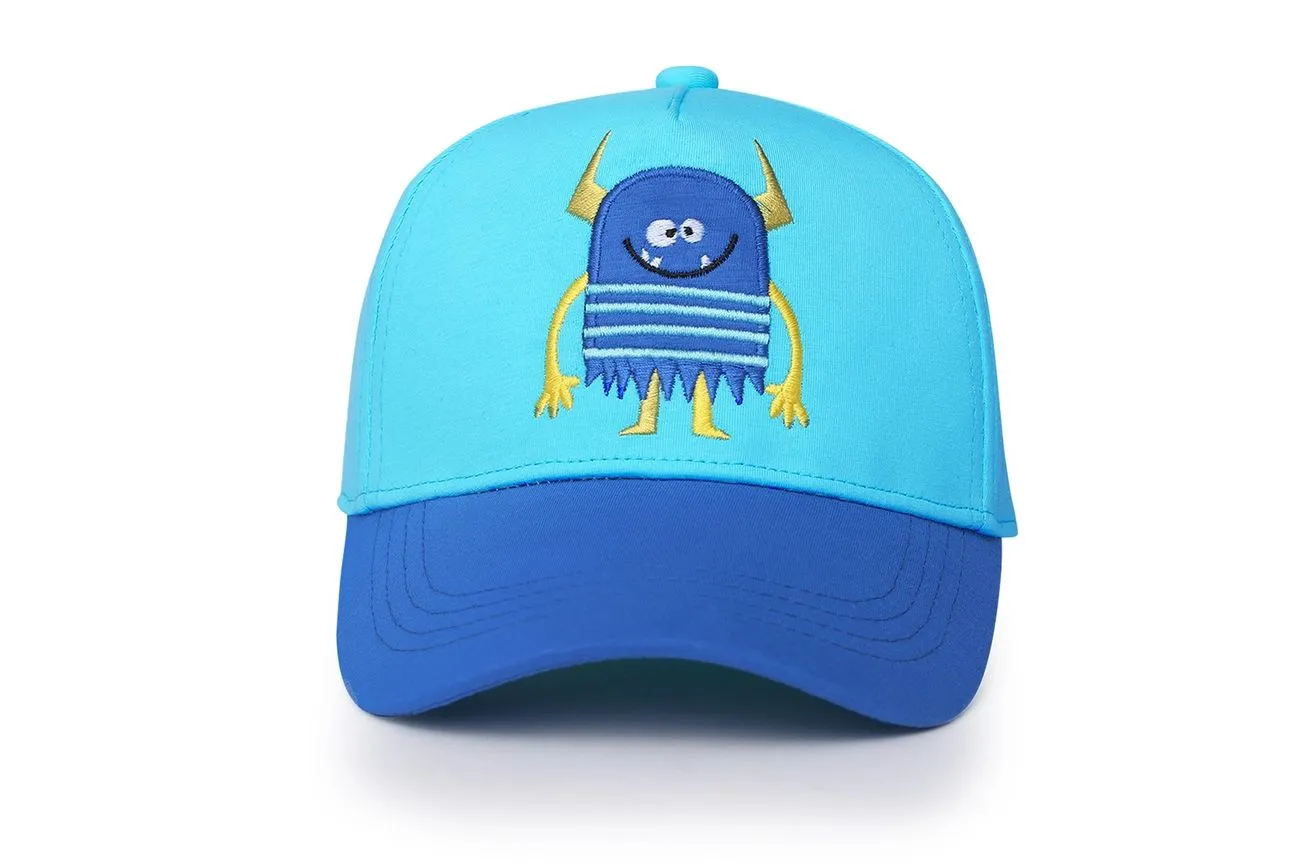 Kids UPF50  Ball Cap - Monster Blue