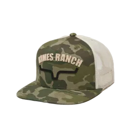 Kimes Ranch Men's Flatlands Camo Trucker Hat UHA0000100-GN010