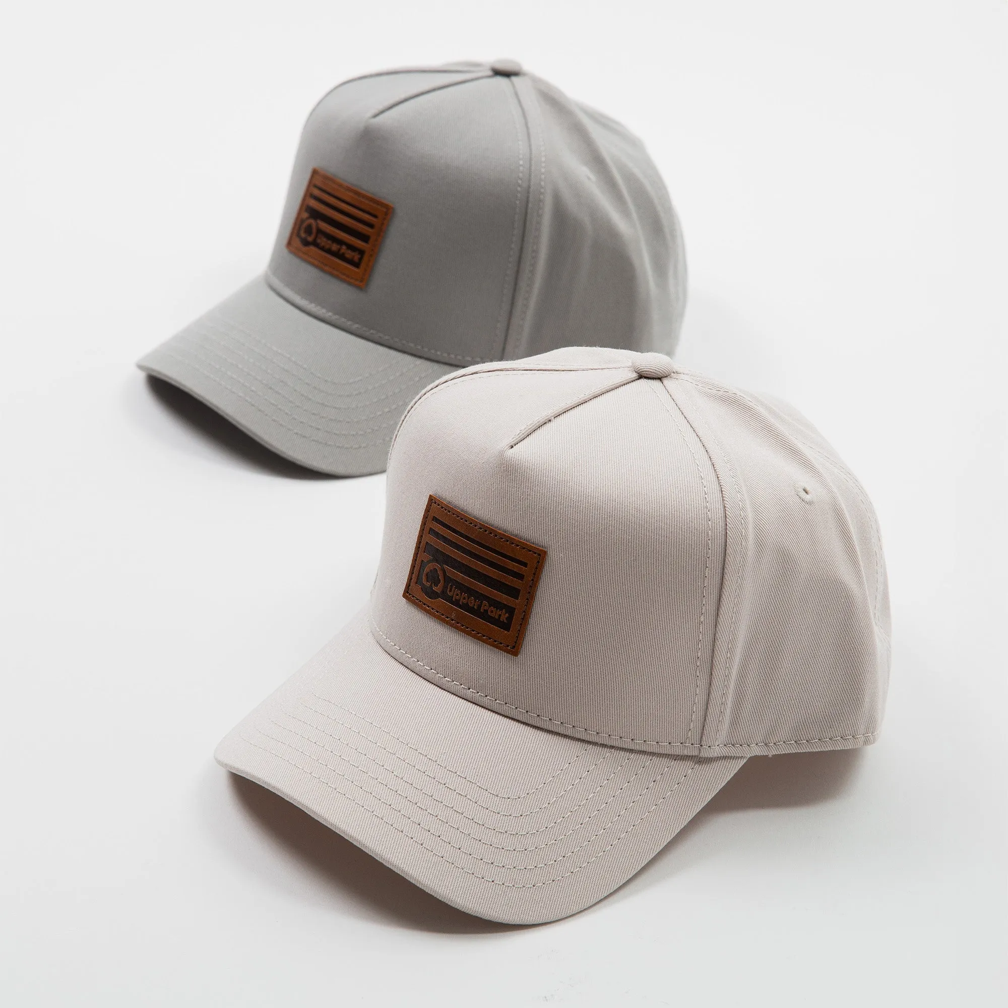 Leather Horizon Patch Frame Cap