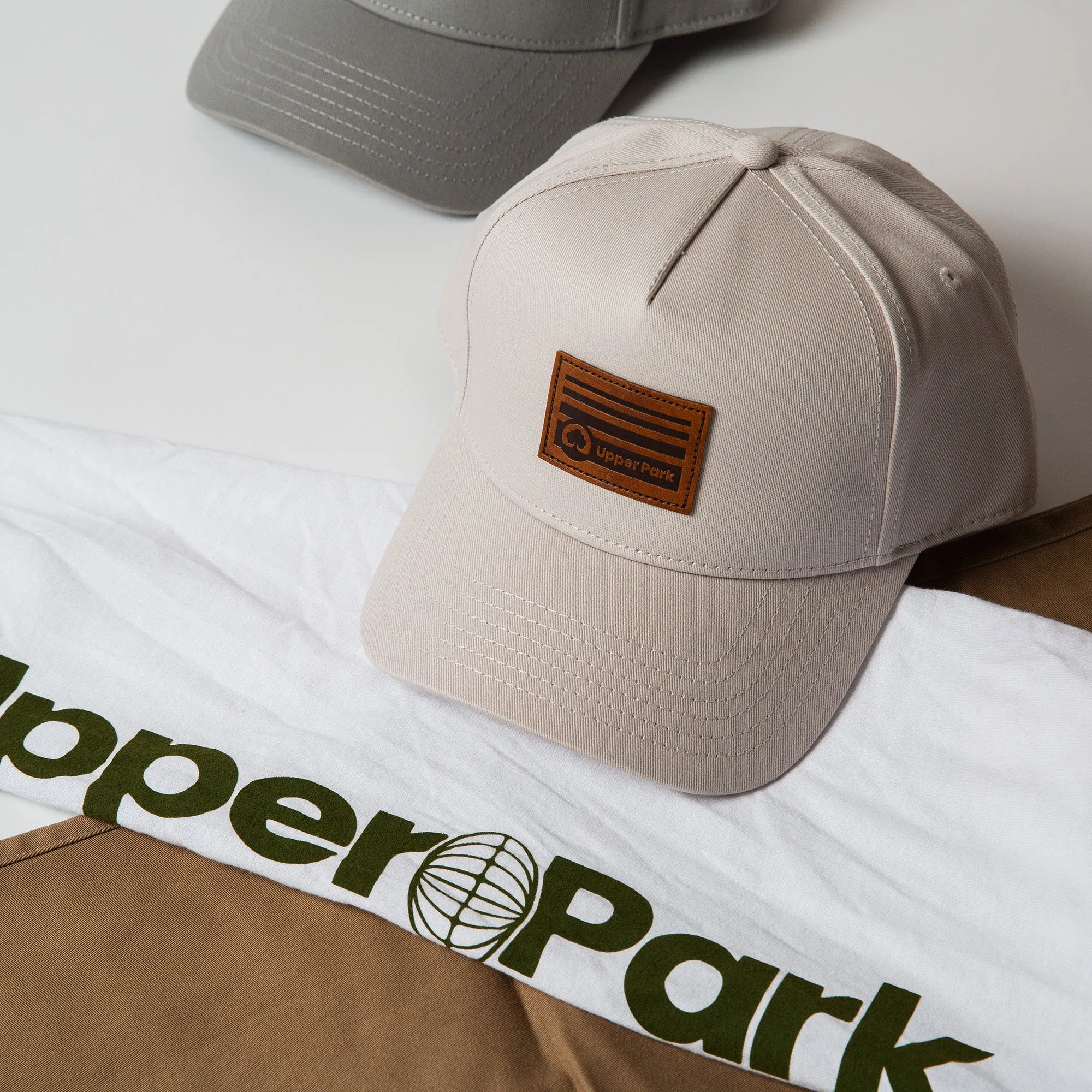 Leather Horizon Patch Frame Cap