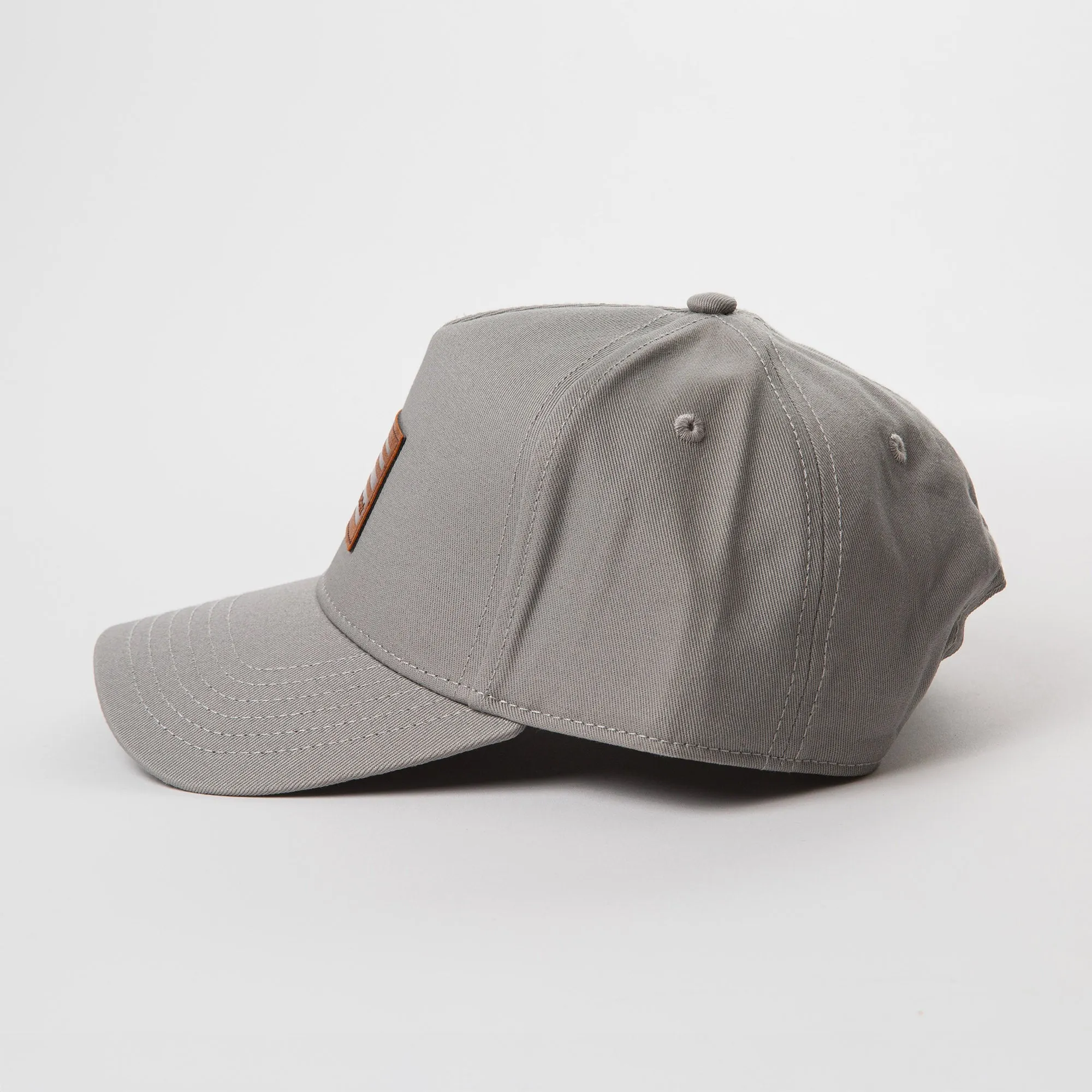 Leather Horizon Patch Frame Cap