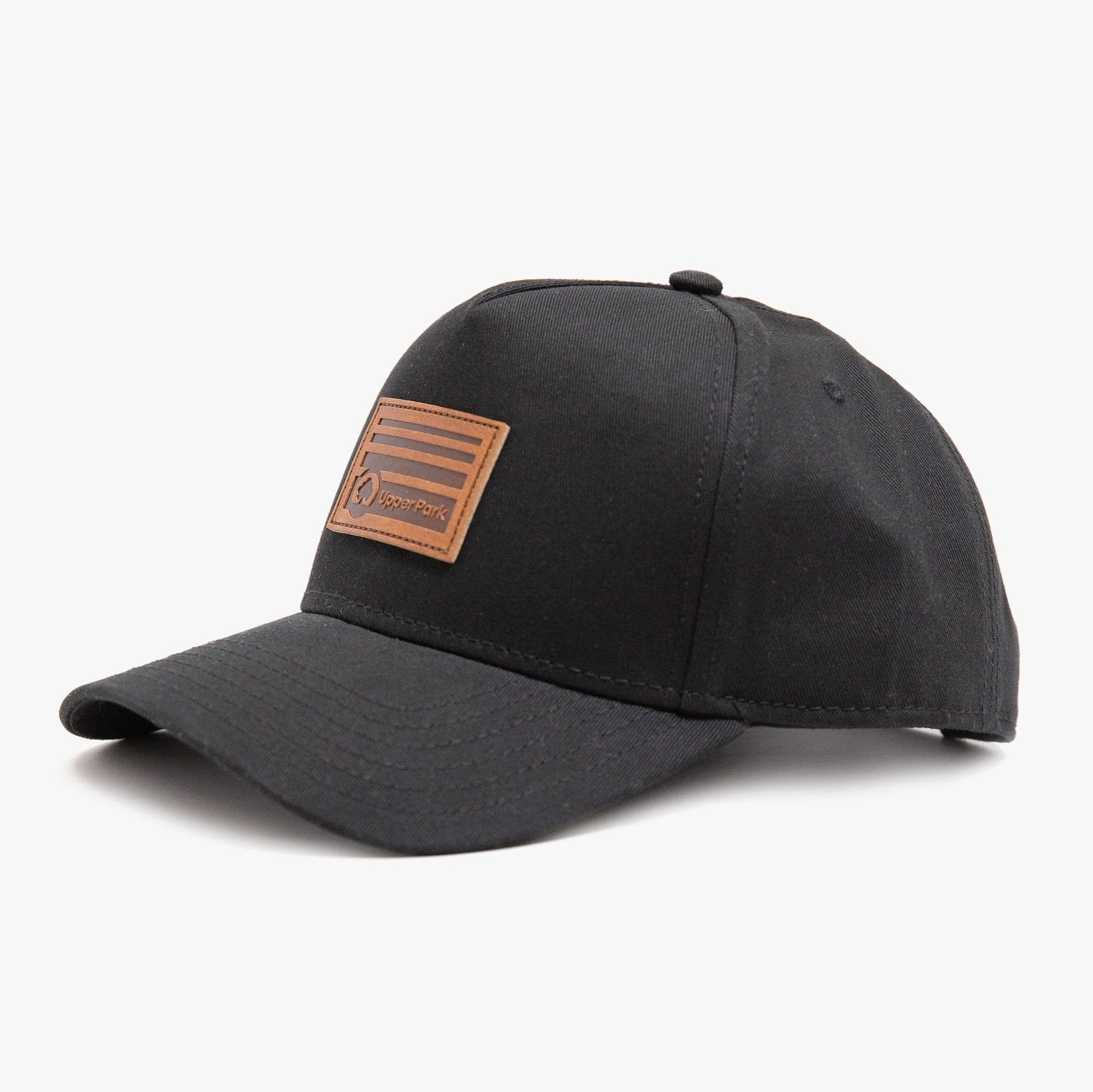 Leather Horizon Patch Frame Cap