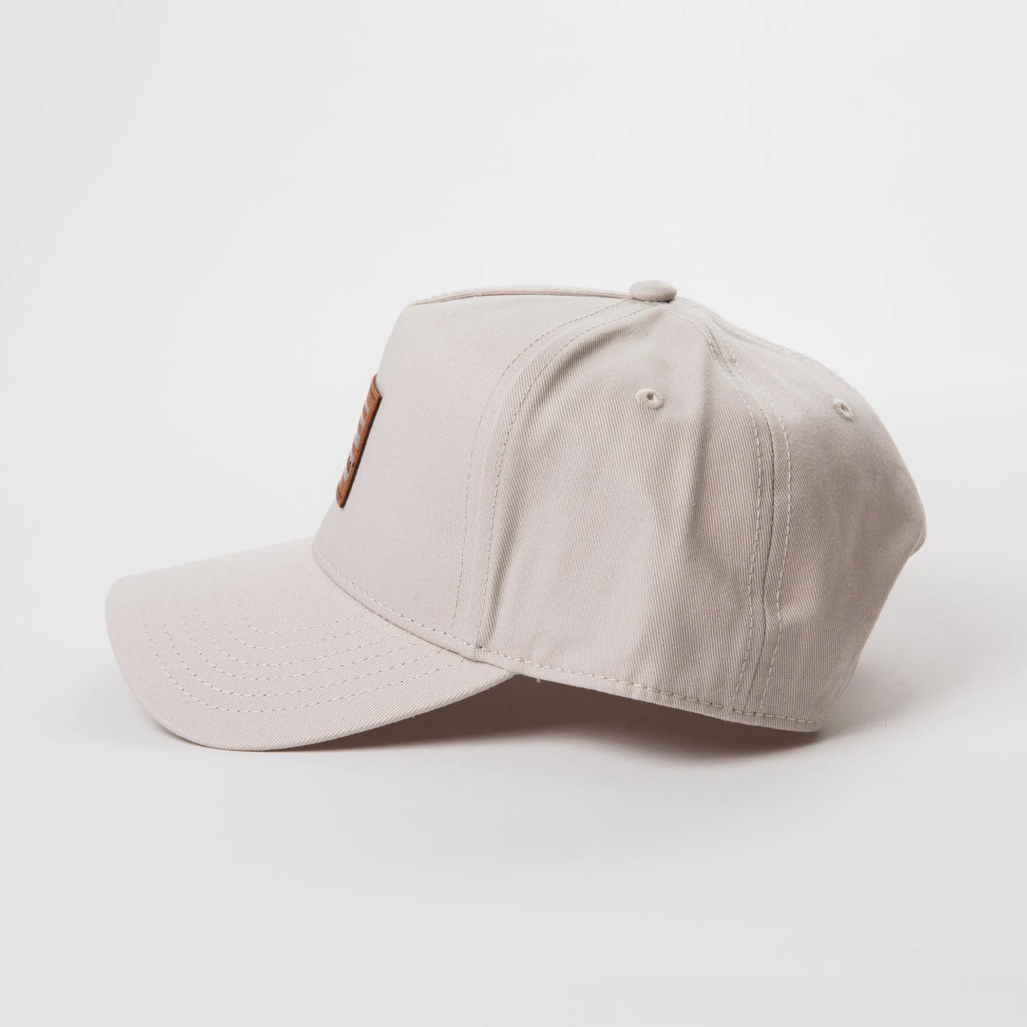 Leather Horizon Patch Frame Cap