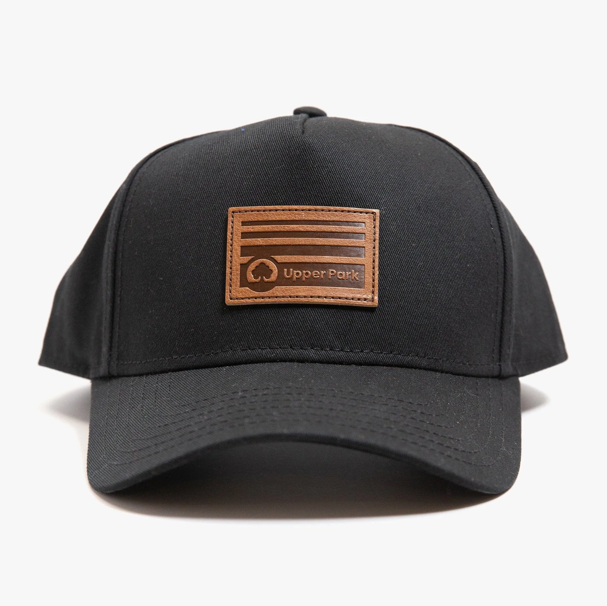 Leather Horizon Patch Frame Cap
