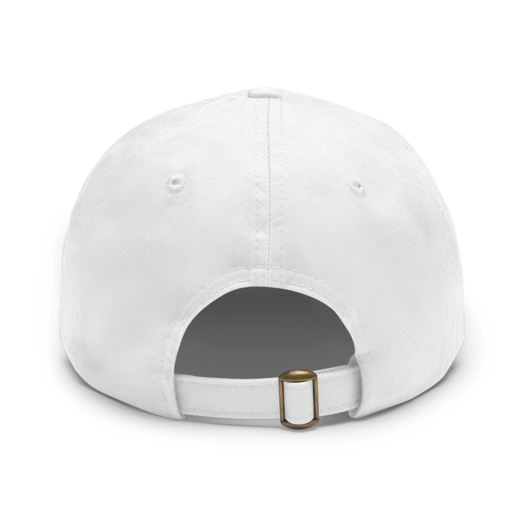 Lemony  Dad Hat with Leather Patch (Round)