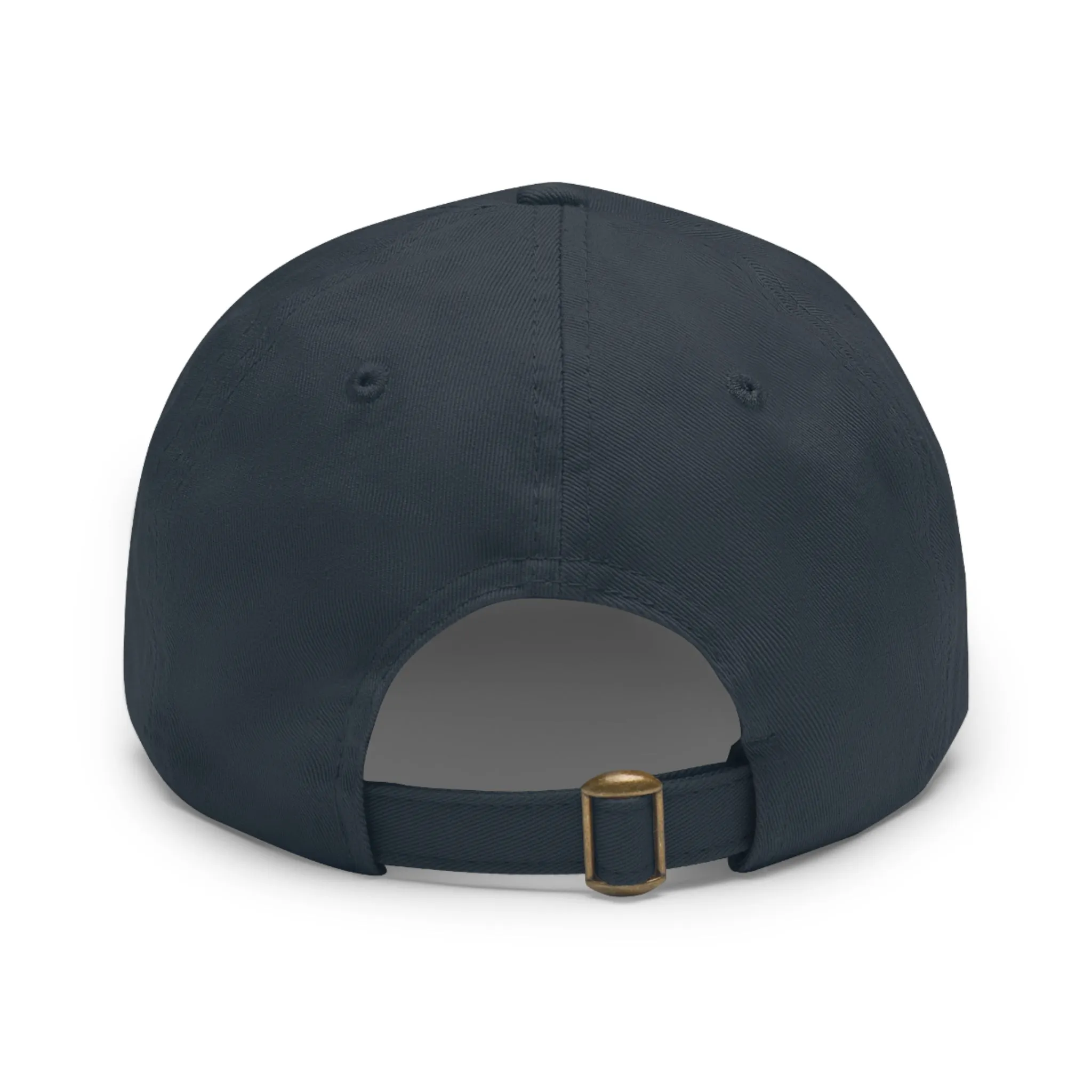 Lemony  Dad Hat with Leather Patch (Round)