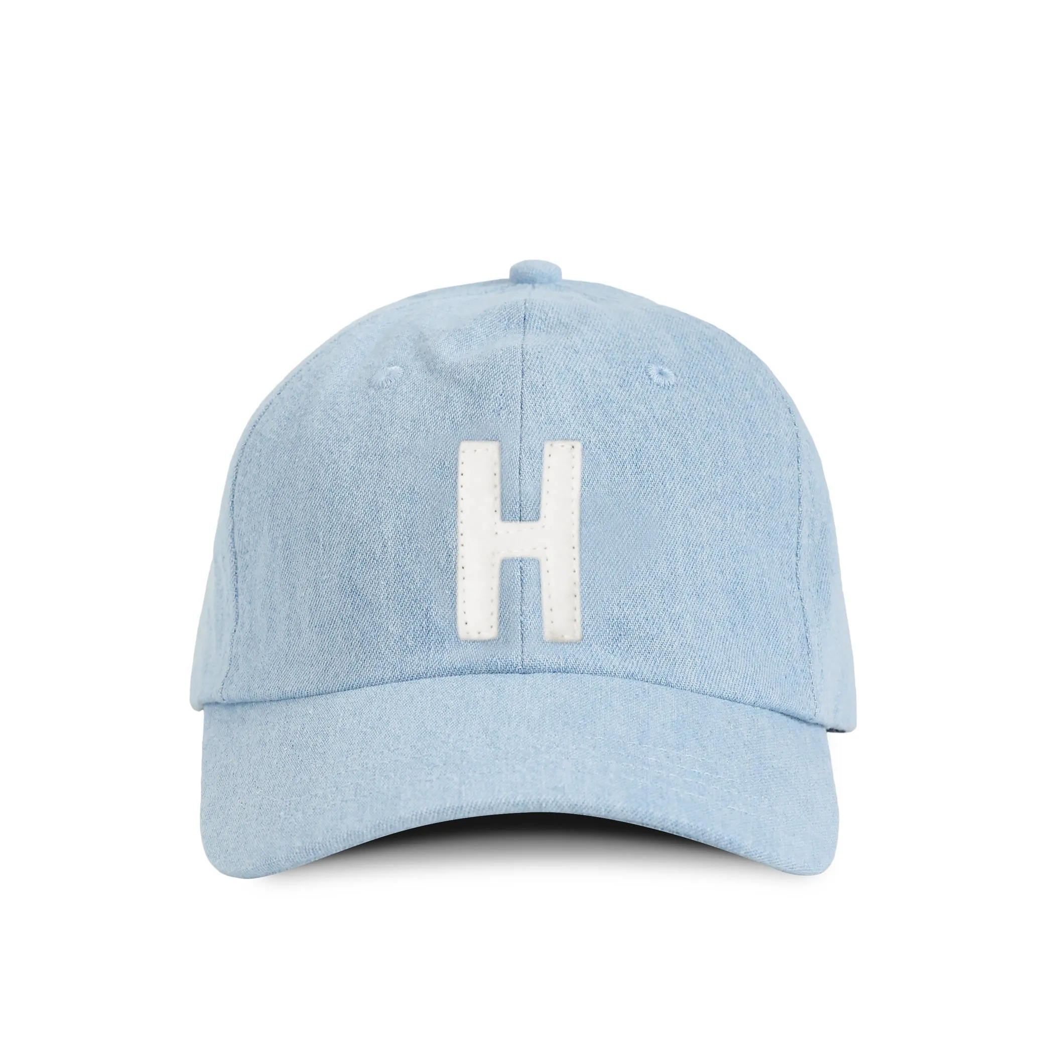 Letter H Baseball Hat Denim