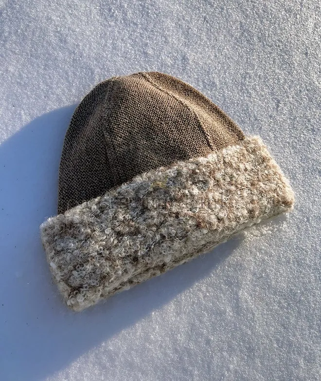 Lightweight Boucle Alpaca Hat