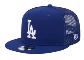 Los Angeles Dodgers Snapback New Era Blue Mesh Trucker Cap Hat Grey UV