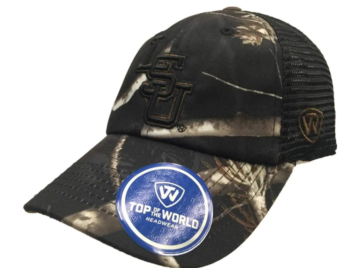 LSU Tigers TOW Black Realtree Camo Harbor Mesh Adjustable Snapback Hat Cap