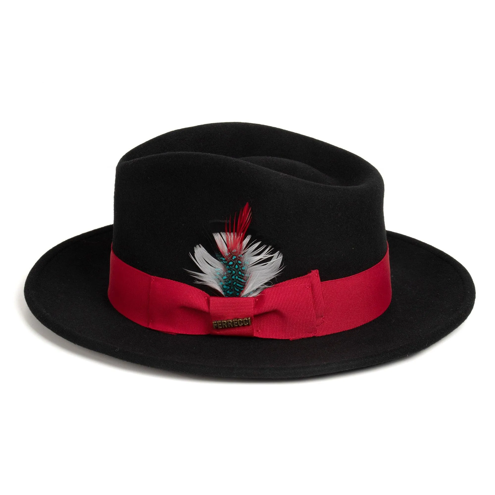 Men Church Hats Red Black MSD