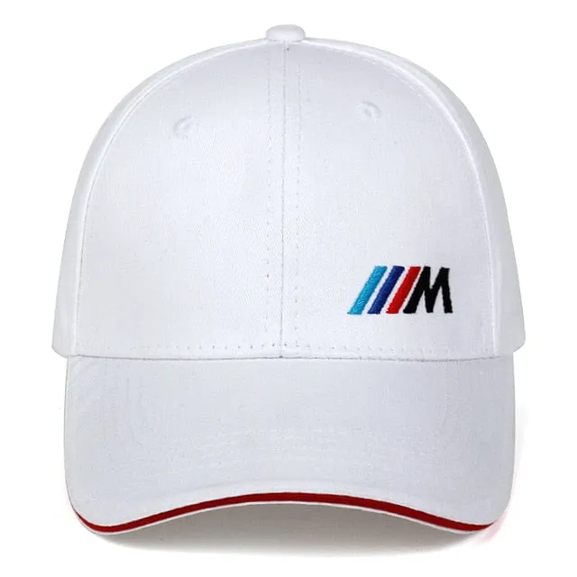 Men's & Women's embroidered Baseball Caps, White or Black Cotton breathable adjustable Caps