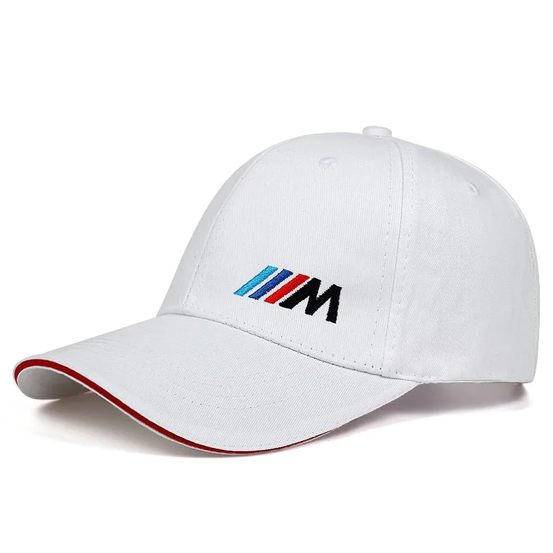 Men's & Women's embroidered Baseball Caps, White or Black Cotton breathable adjustable Caps