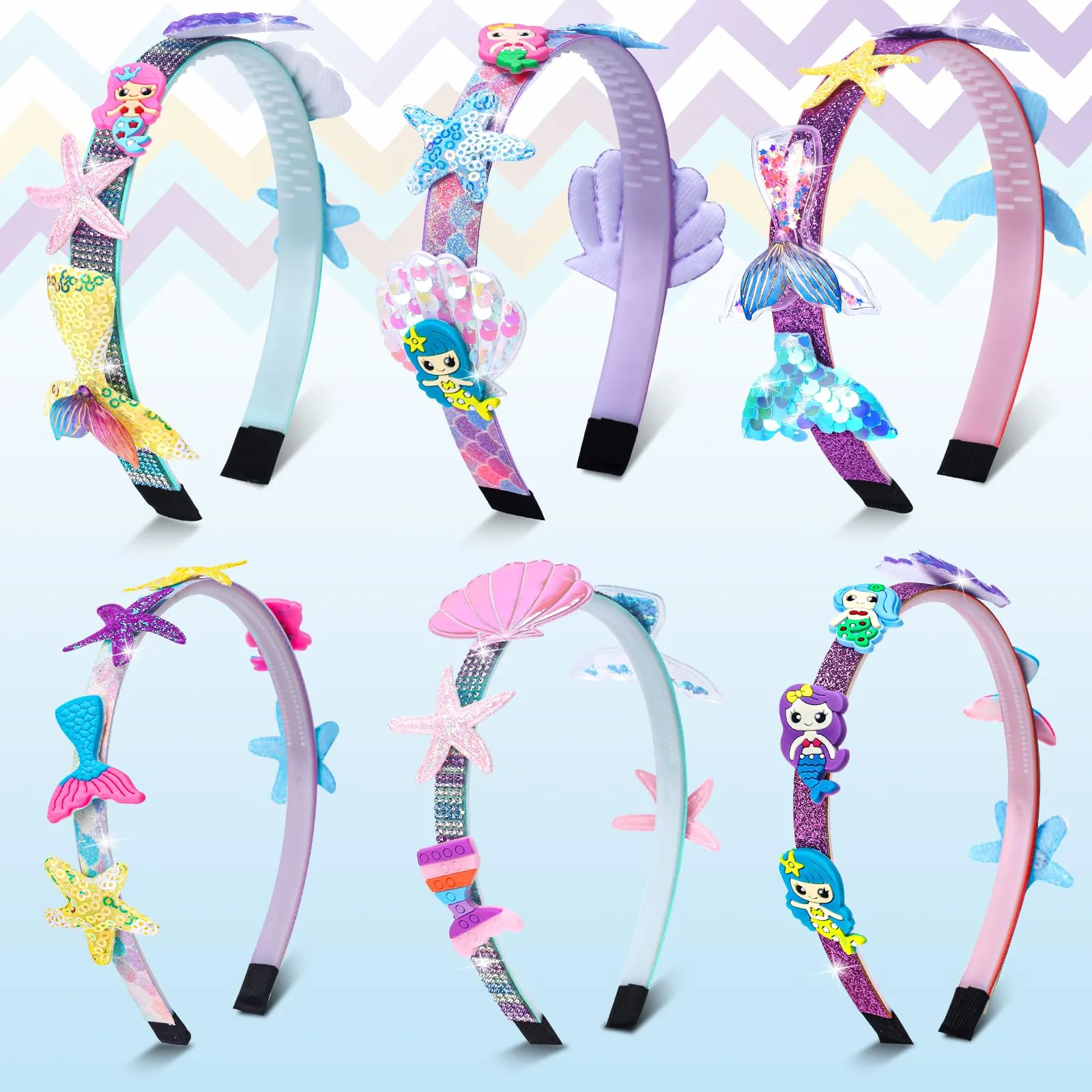 Mermaid gift craft kit | So that fashion can make their own unique DIY mermaid hair accessories