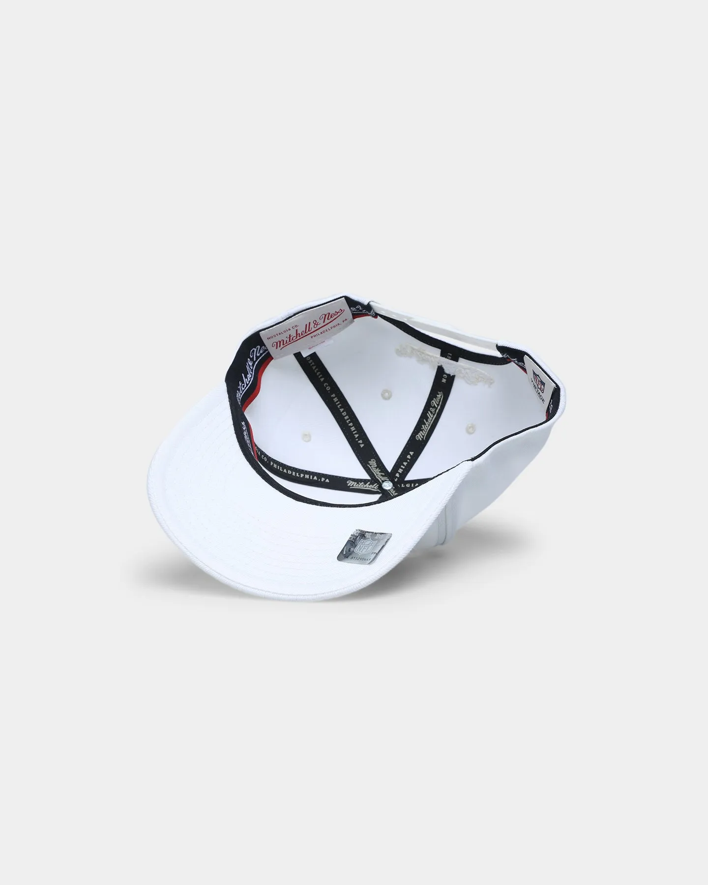 Mitchell & Ness Las Vegas Raiders 'Vintage White' Classic Red Snapback White
