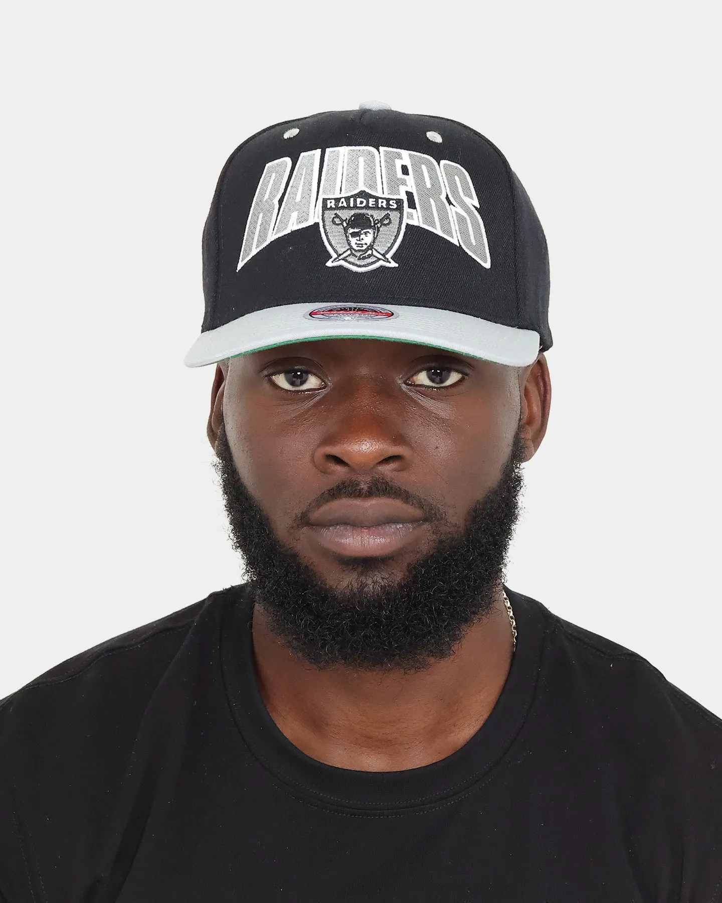 Mitchell & Ness Los Angeles Raiders 'Flashback' Classic Red Snapback Black