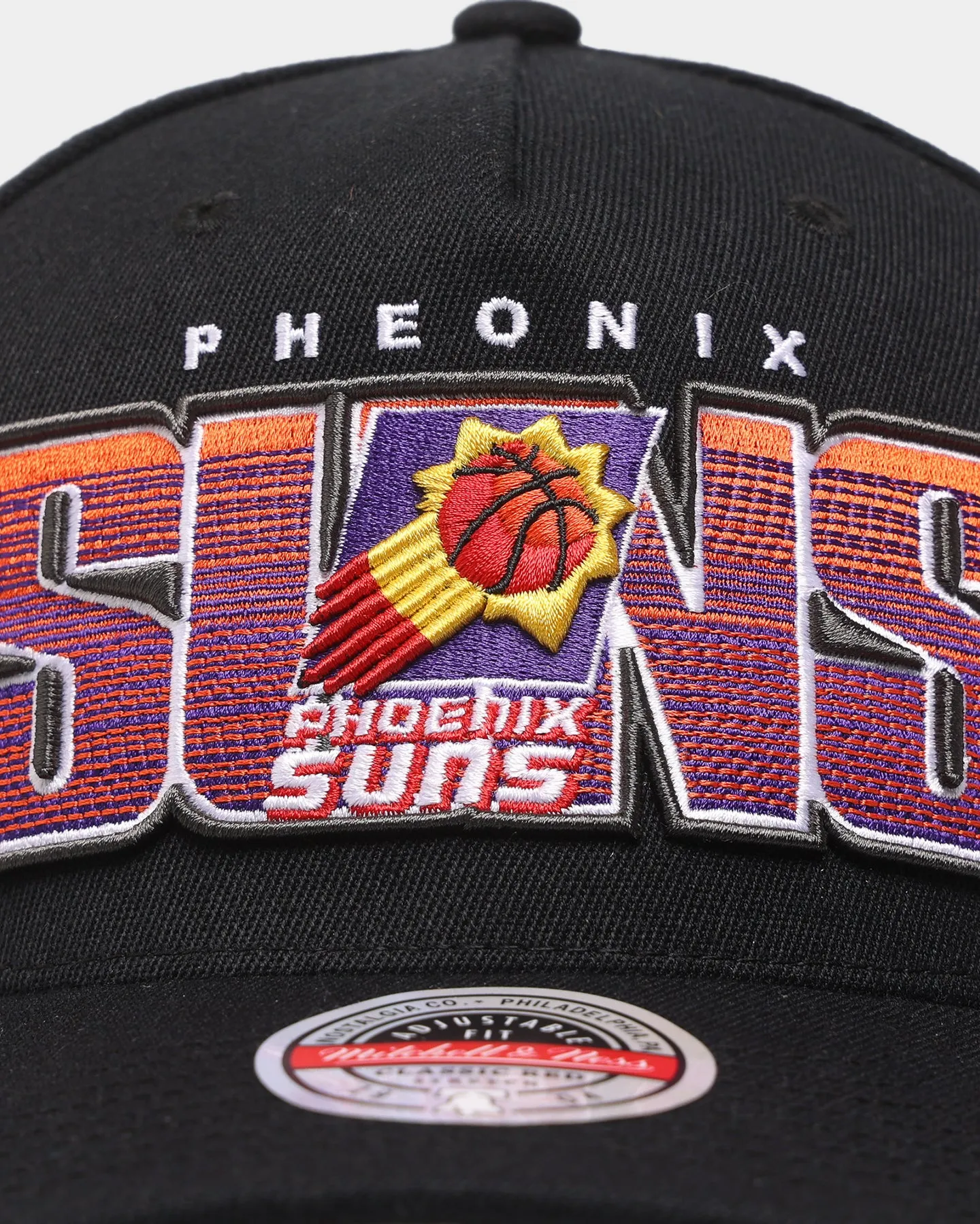 Mitchell & Ness Phoenix Suns 'Linear' Classic Red Snapback Black