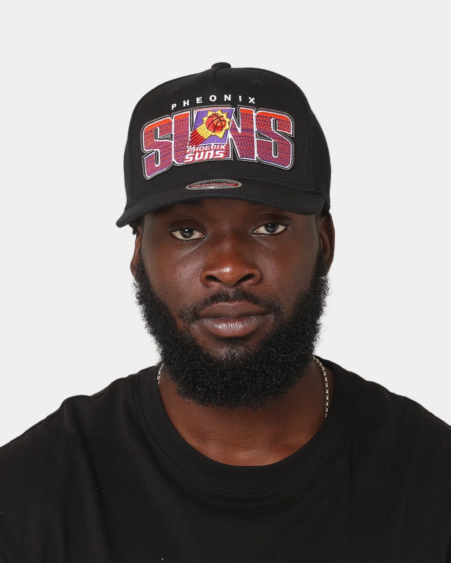 Mitchell & Ness Phoenix Suns 'Linear' Classic Red Snapback Black