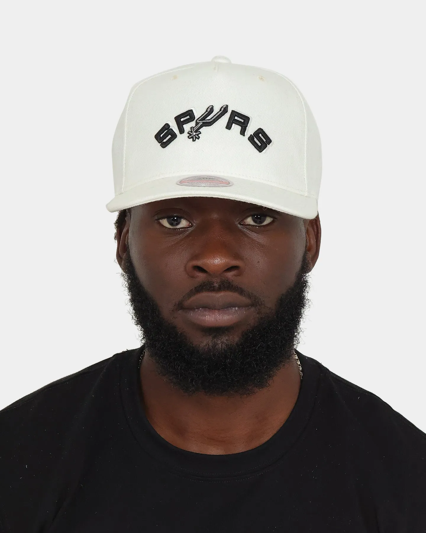Mitchell & Ness San Antonio Spurs 'Vintage White' Classic Red Snapback White