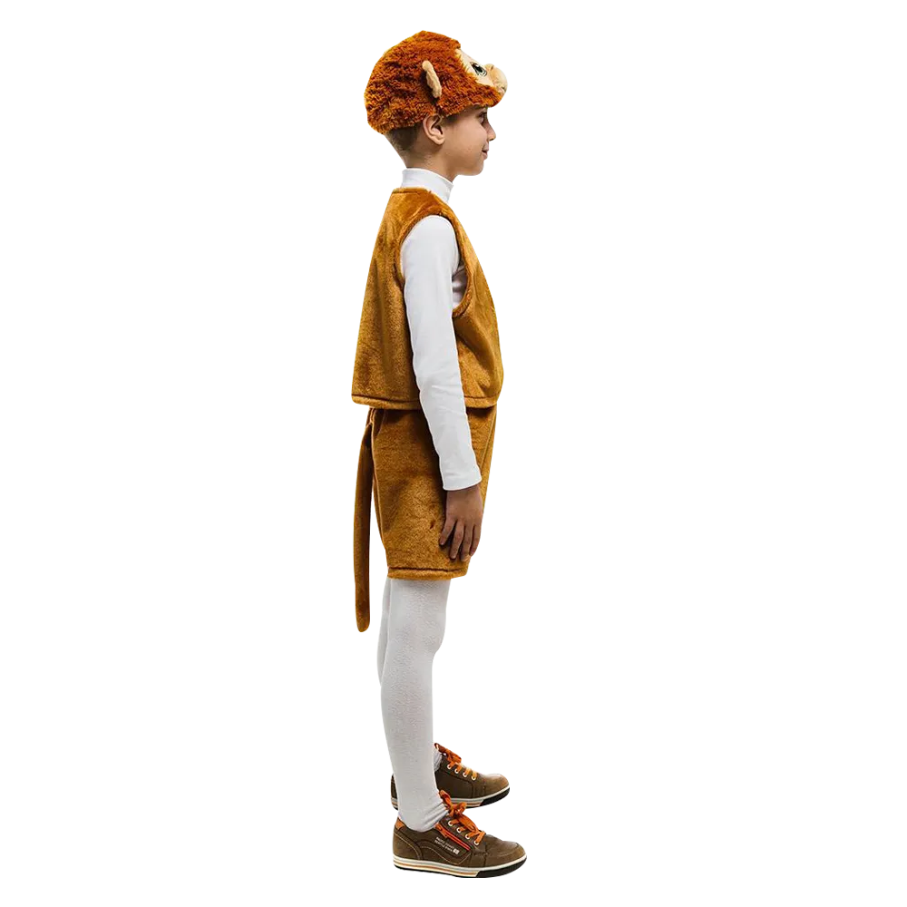Monkey Jungle Animal Boys Plush Costume Dress-Up Play Kids - Small