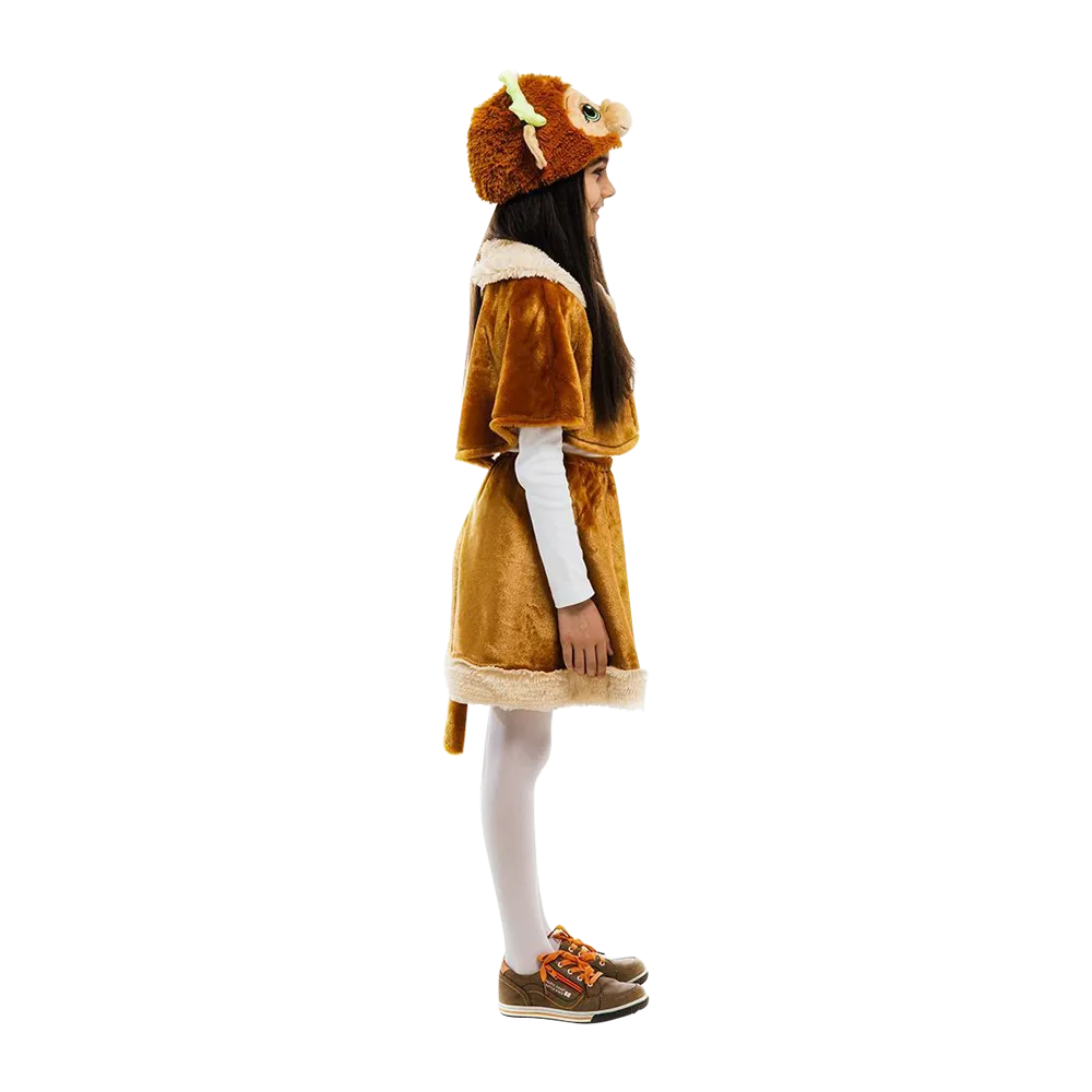 Monkey Jungle Animal Girls Plush Costume Dress-Up Play Kids - Small