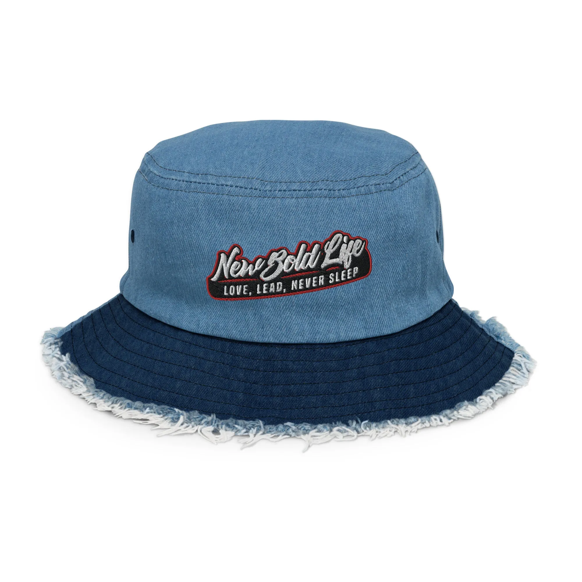 NBL Distressed Denim Bucket - Hats