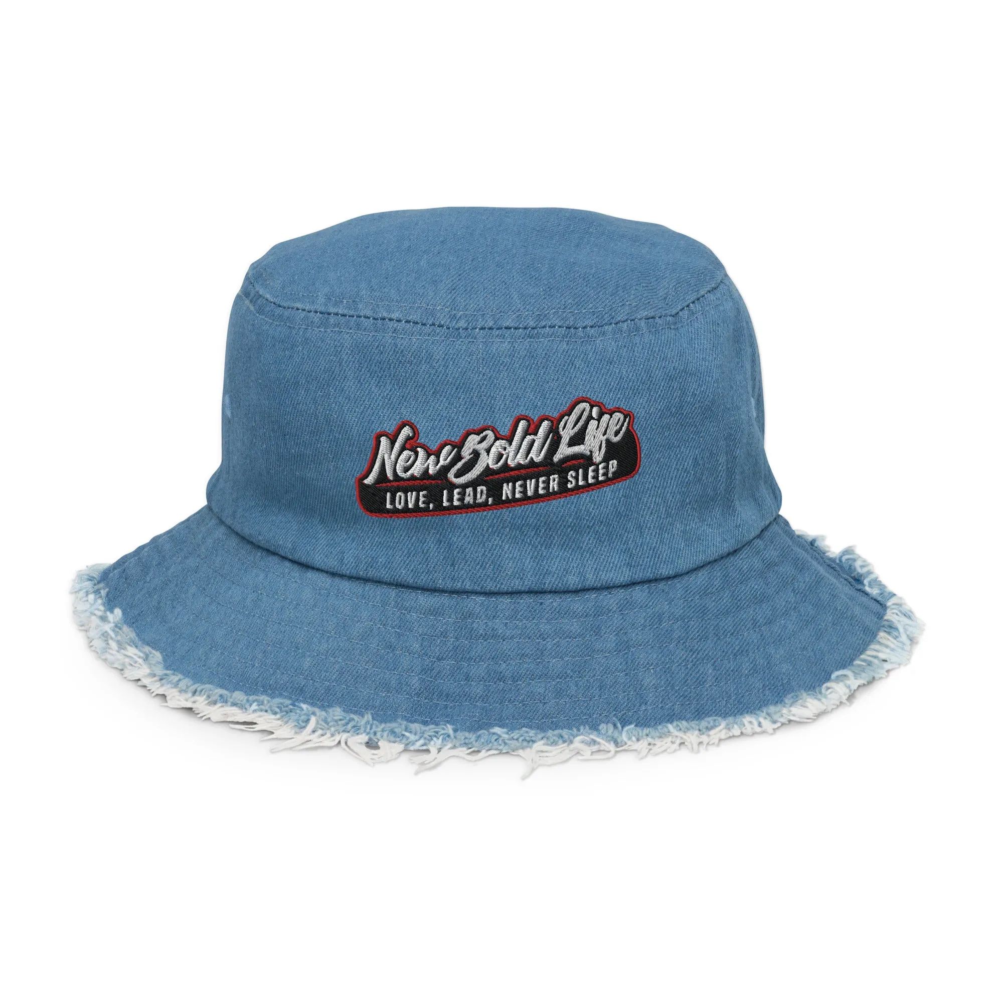 NBL Distressed Denim Bucket - Hats