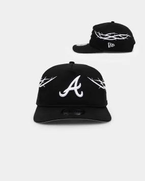 New Era Atlanta Braves 'Twisted Thorns' Golfer Pre-Curved Snapback Black