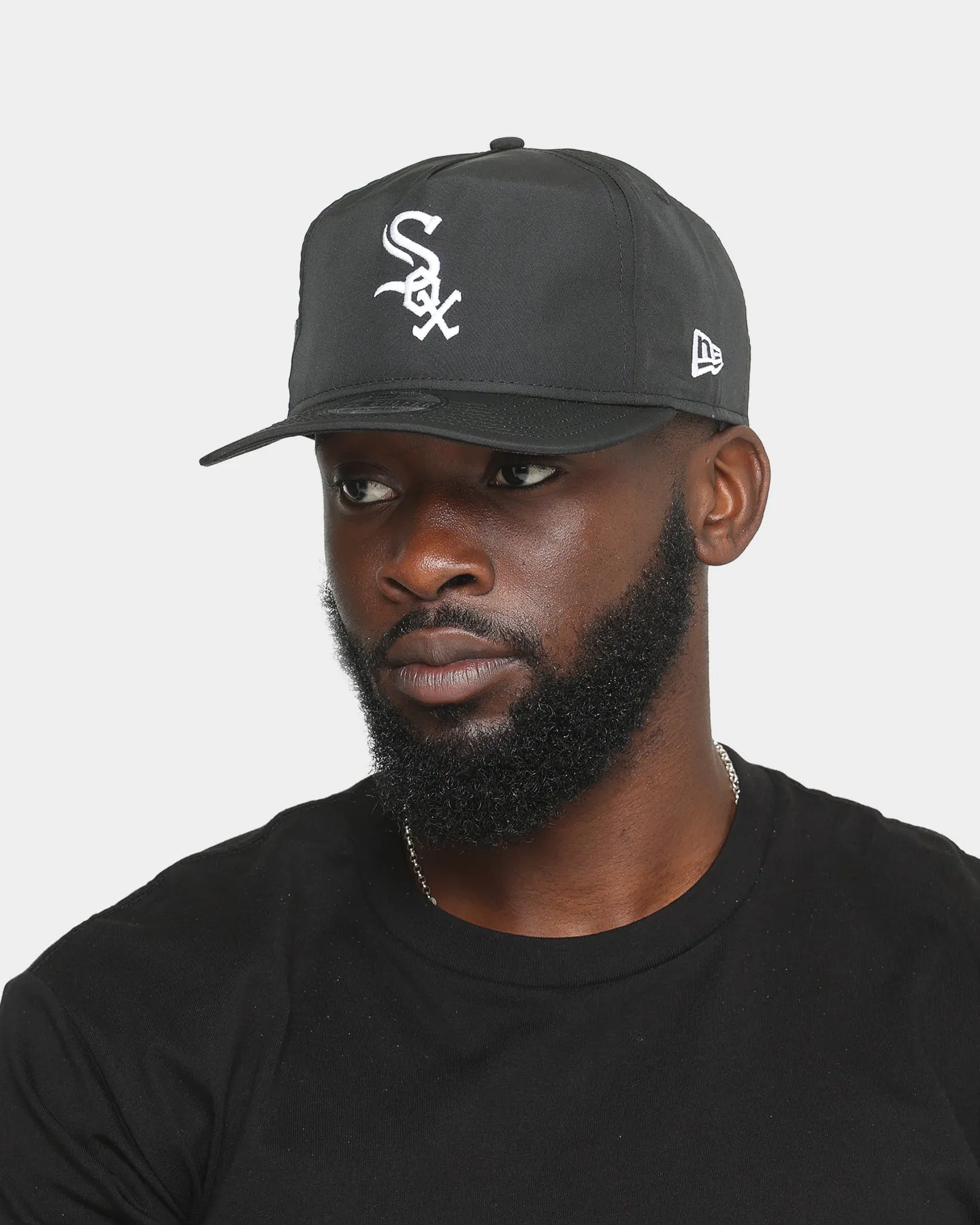 New Era Chicago White Sox 2005 'Black & White World Series' Prolight Old Golfer Snapback Black/White
