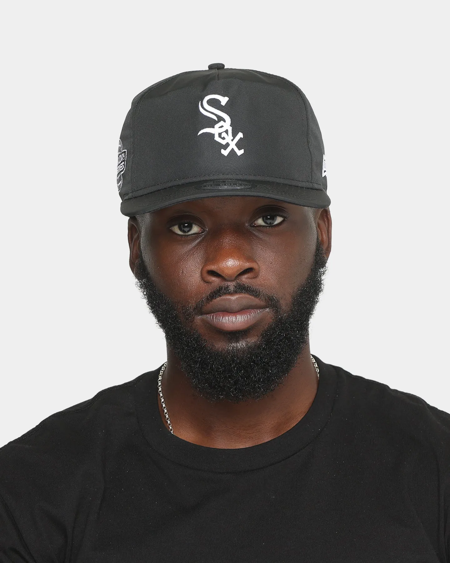New Era Chicago White Sox 2005 'Black & White World Series' Prolight Old Golfer Snapback Black/White