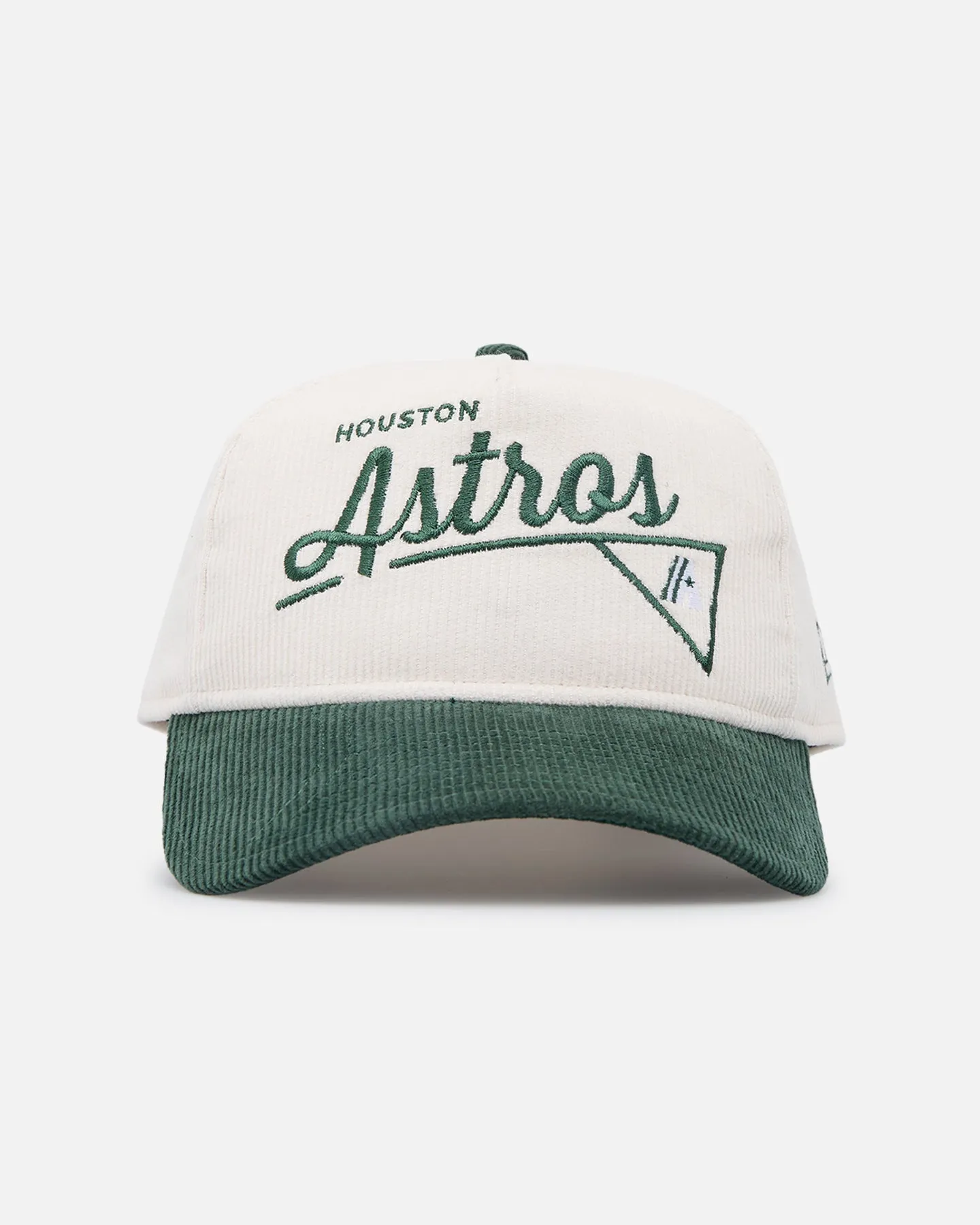 New Era Houston Astros 'Heritage Golf' Pre-Curved Golfer Snapback Chrome White