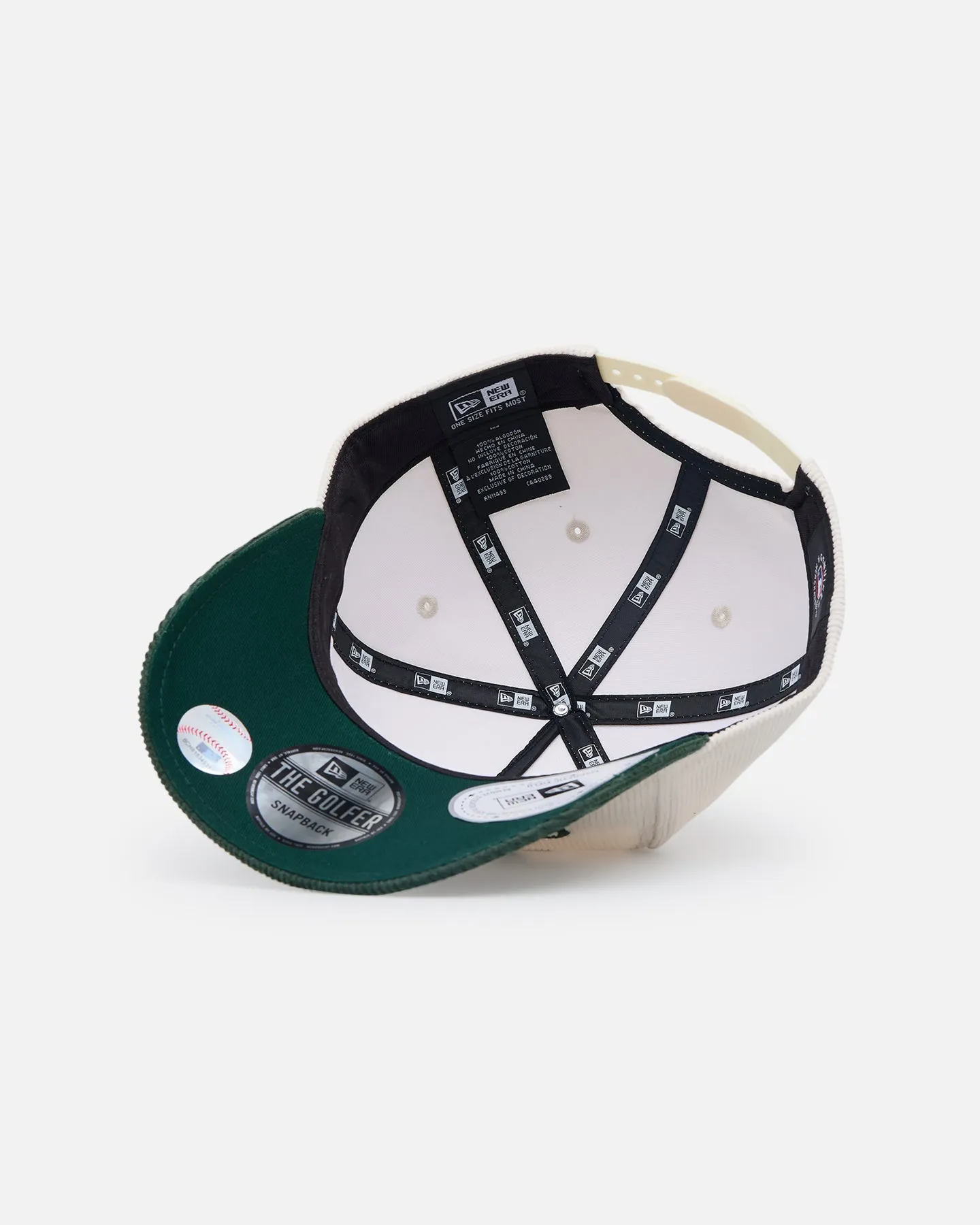New Era Houston Astros 'Heritage Golf' Pre-Curved Golfer Snapback Chrome White