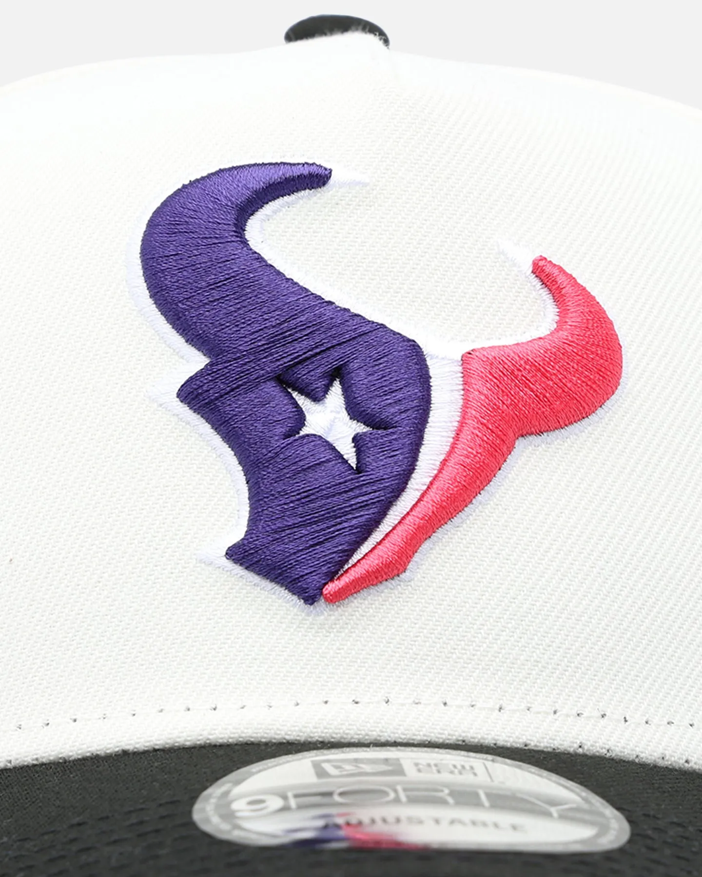 New Era Houston Texans 'Neon Nights' 9FORTY Snapback Chrome/Black