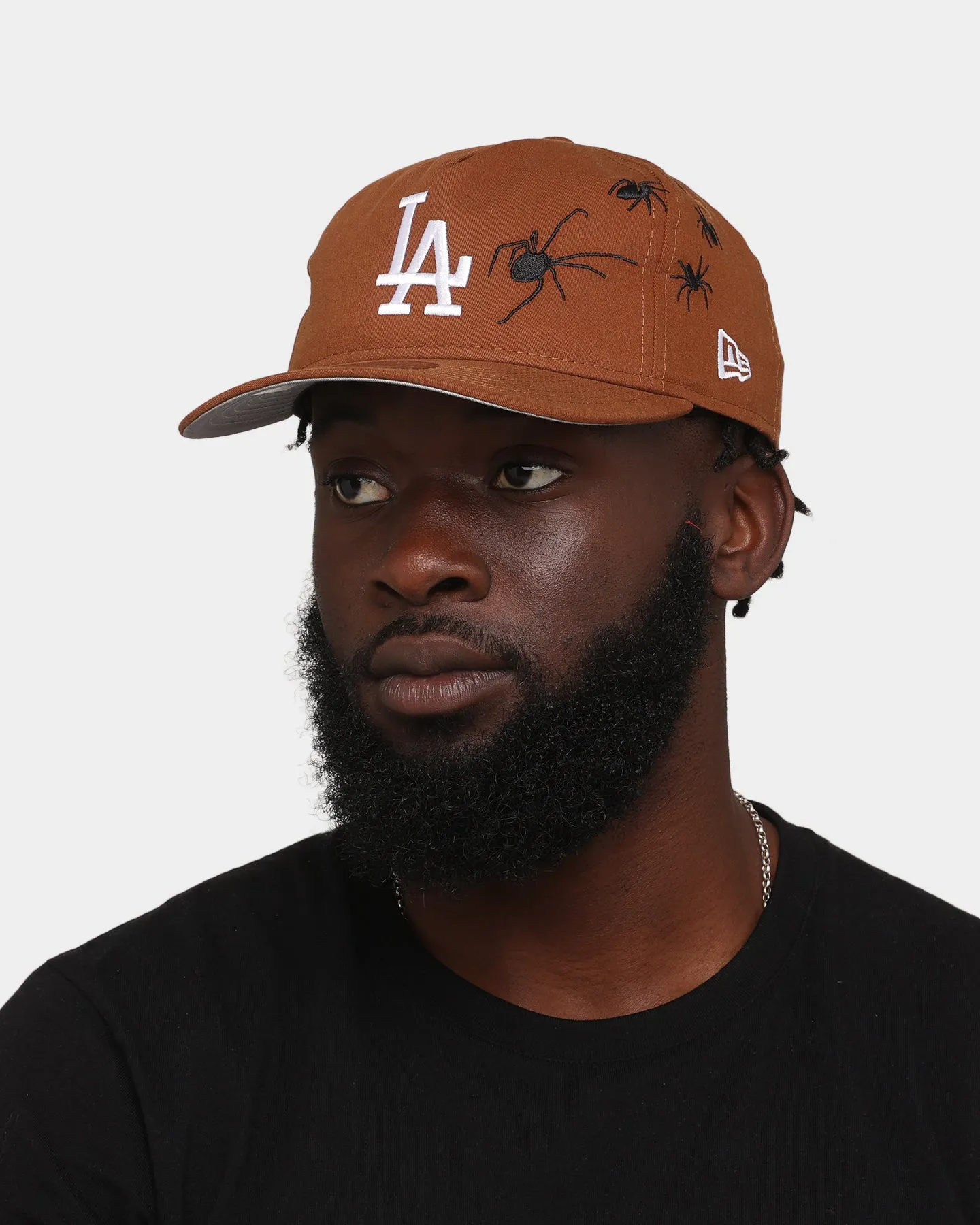 New Era Los Angeles Dodgers 'Spider Crown' Old Golfer Snapback Chocolate