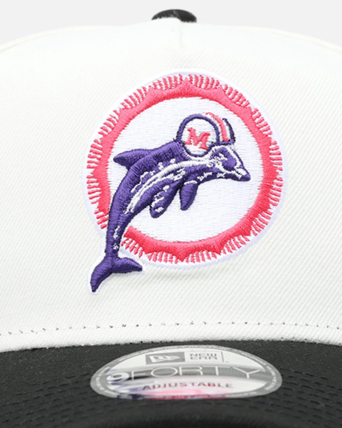 New Era Miami Dolphins 'Neon Nights' 9FORTY Snapback Chrome/Black