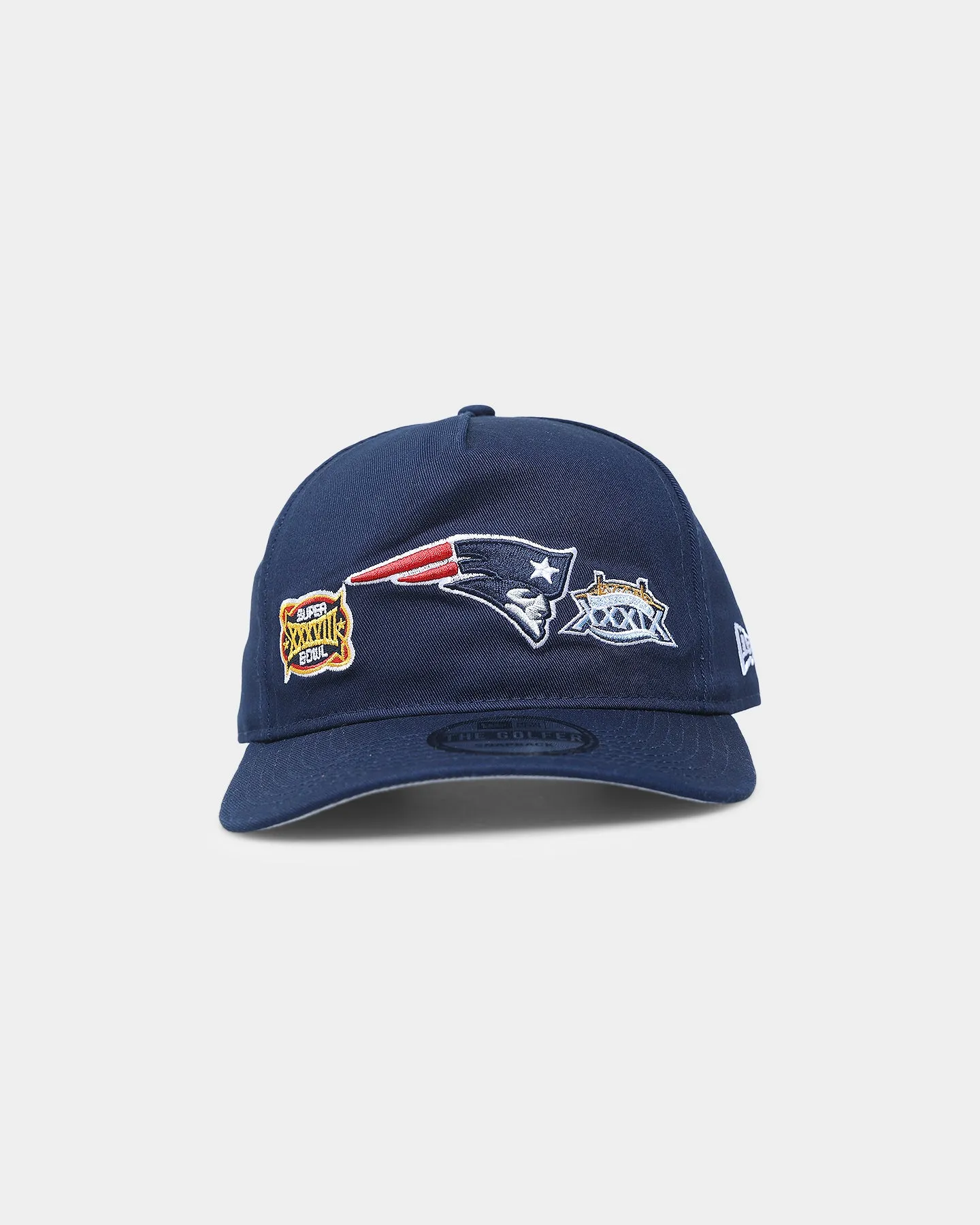 New Era New England Patriots 'Super Bowl Past Champions' Old Golfer Strapback Navy Blue
