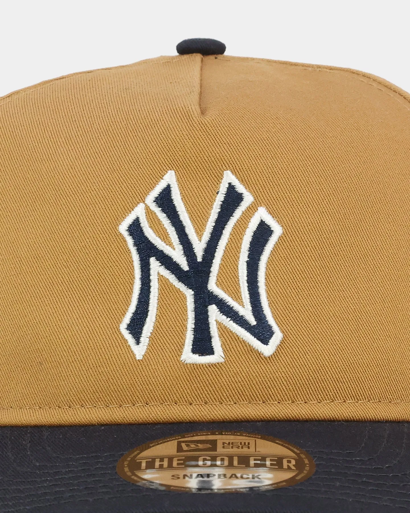 New Era New York Yankees 'Midnight Harvest 2-Tone' Old Golfer Snapback Wheat/Navy