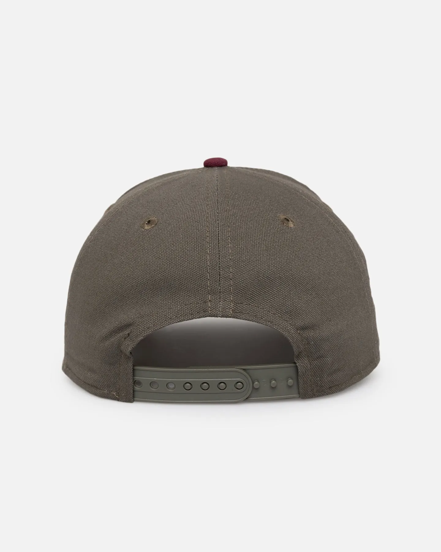 New Era Oakland Raiders 'Contrast Visor' Pre-Curved Golfer Snapback Moss/Maroon