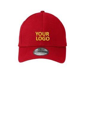 New Era Tech Mesh Custom Caps, Scarlet
