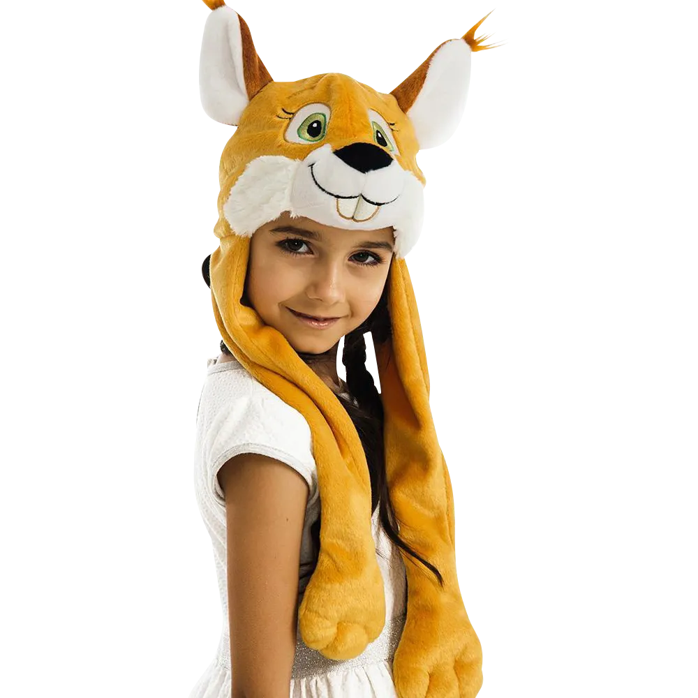 Nutty Squirrel Chipmunk Plush Headpiece Kids Costume Dress-Up Play Accessory