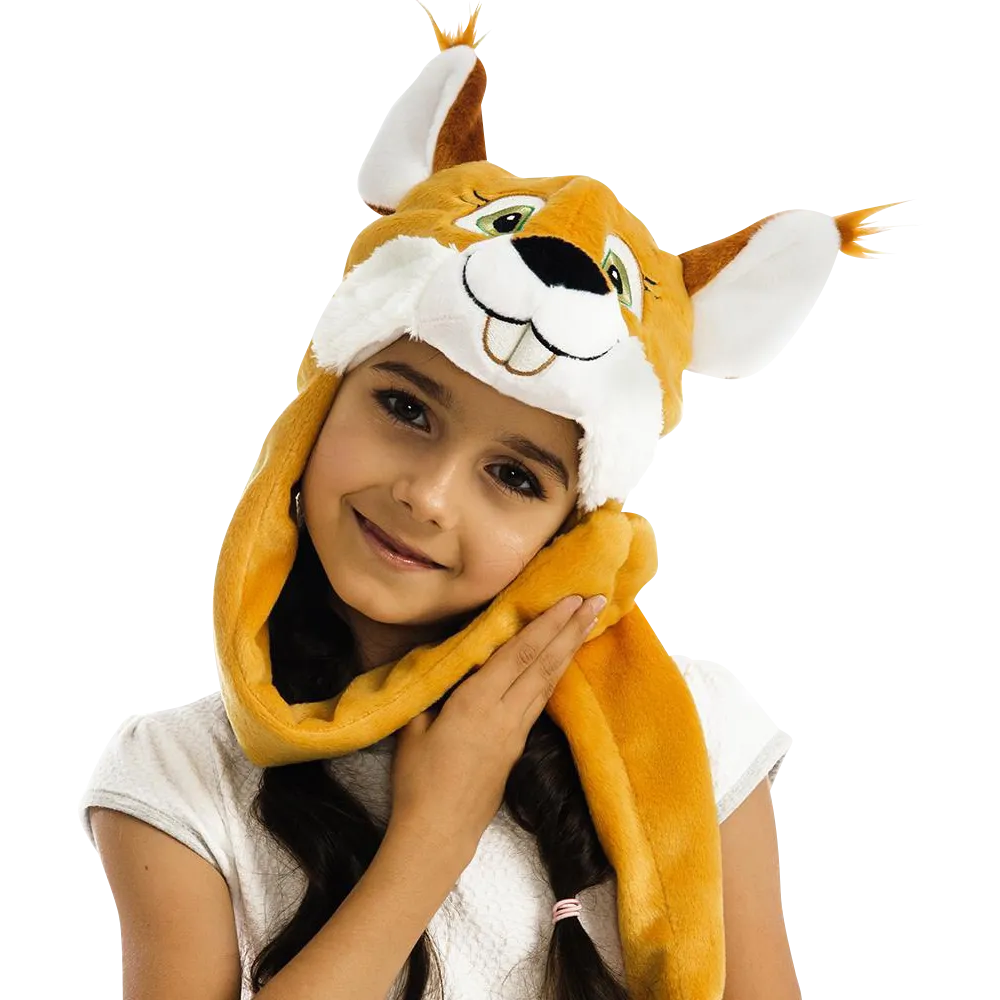 Nutty Squirrel Chipmunk Plush Headpiece Kids Costume Dress-Up Play Accessory
