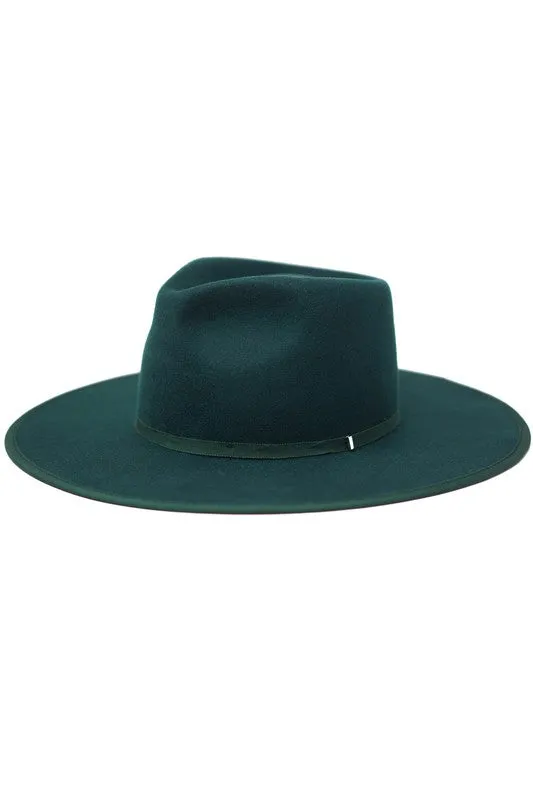 Olive & Pique Billie Wool Felt Rancher-White, Blush or Hunter Green