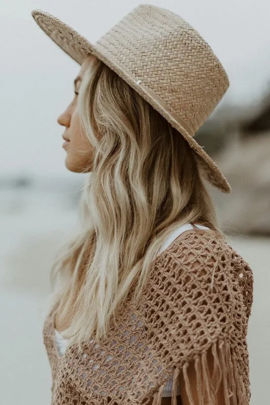 Olive & Pique Soleil Structured Straw Rancher Hat