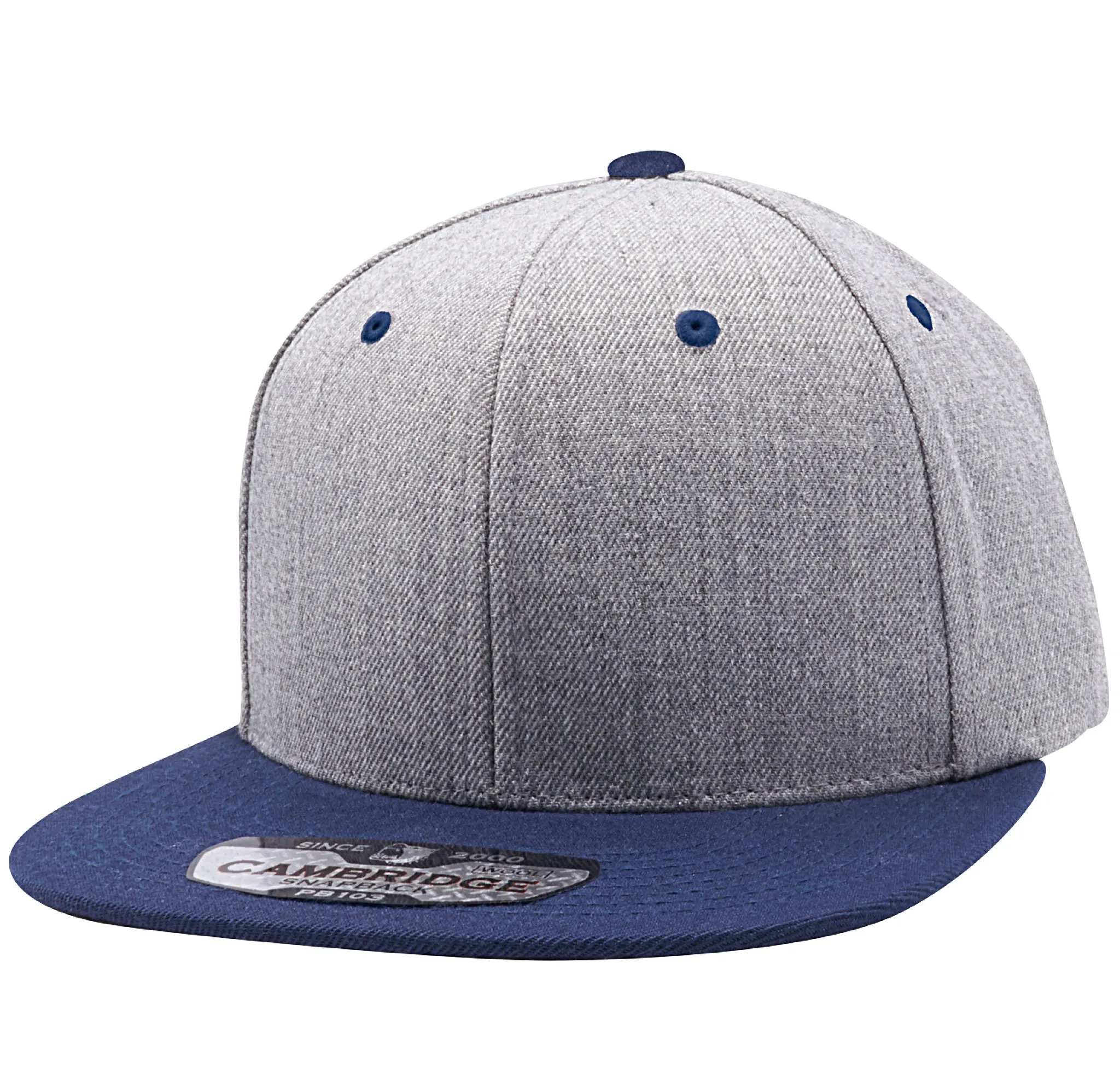 PB103 Pit Bull Wool Blend Snapback Hats [Heather/Navy]