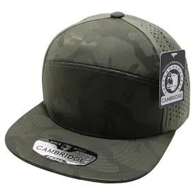 PB260 Pit Bull Cambridge Shiny Camo Camper Perforated Snapback Hats [Olive]