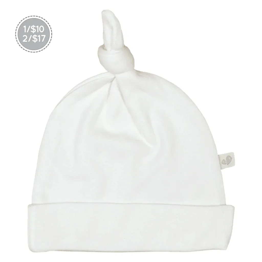 Perlimpinpin - Bamboo Knotted Hat - Solids 1-3M