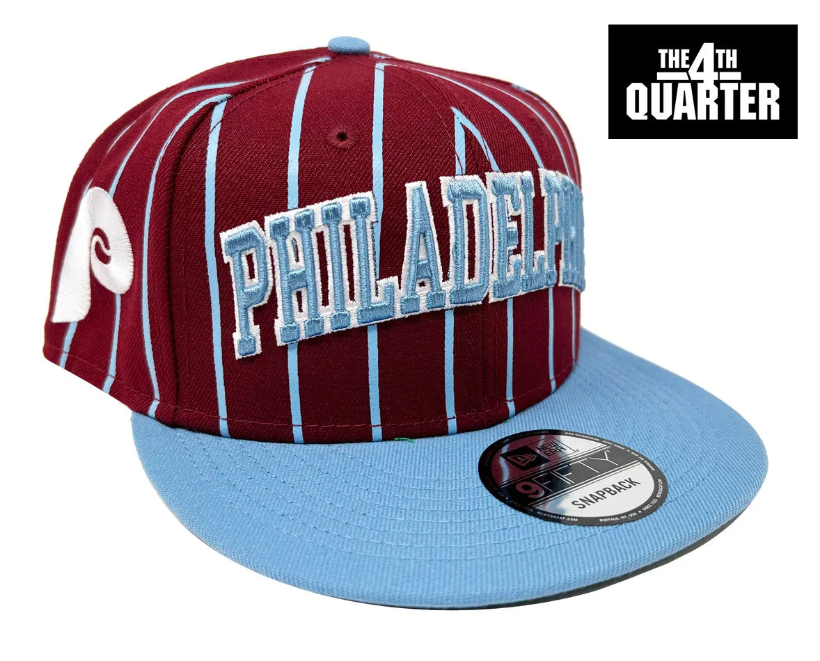 Philladelphia Phillies Snapback New Era City Arch Cap Hat Red Blue