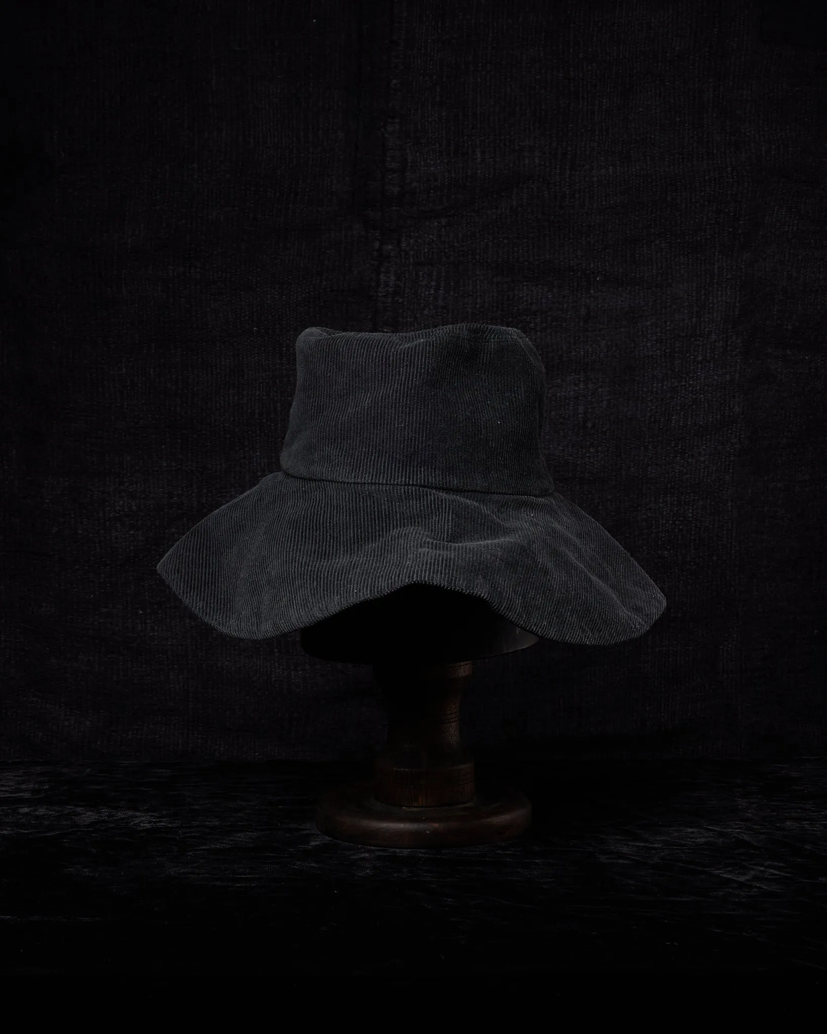 Reversible Corduroy Striped Linen Hat