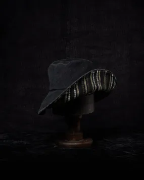 Reversible Corduroy Striped Linen Hat